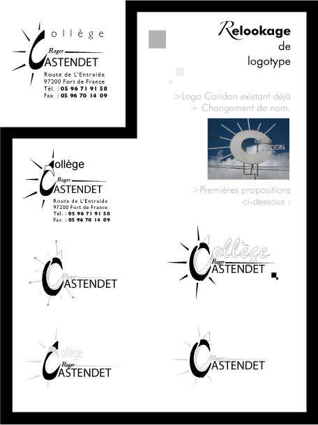 GADéCIEL : Logo > Relookage Collège Roger Castendet